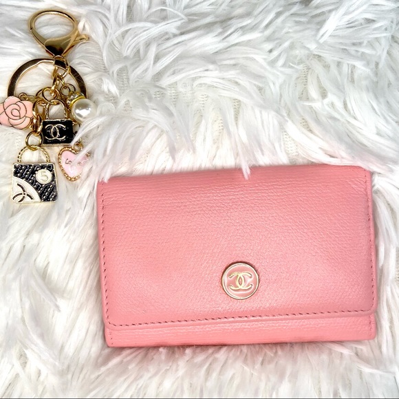 Chanel 6 key holder key Cles wallet with bag charm keychain